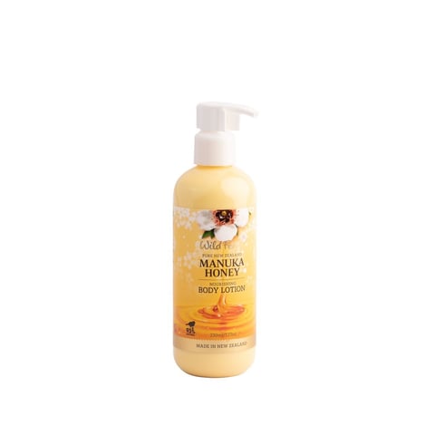 Manuka honey body lotion bottle